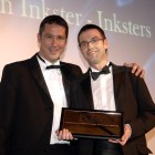 Brian Inkster receives the Solicitor of the Year award from Adrian McKenna